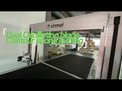 آلة قطع الرغوة السريعة آلة قطع الرغوة الصناعية بالاهتزاز المزدوج