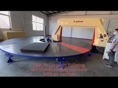 طاولة العمل المستديرة القطع الدوارية الأفقية آلة القطع الرغوة CNC قطعة التحكم الرقمي