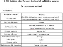 C-618 آلة التقطيع الأفقية المتطورة (مع عجلة الضغط)
