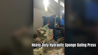 مكبس الإسفنج الهيدروليكي الصناعي - هيكل فولاذي، وأجزاء متميزة، وتفريغ مستمر، وأتمتة مخصصة