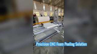 مقشرة الرغوة CNC عالية الدقة للرغوة الأسطوانية PU