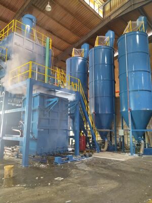 Cylinder Type Rebonded Foam Machine with 15m2 Mixing Tank and 50-300kg/m3 Production Density for High Density Foam Block Making